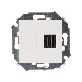Розетка HDMI типа A
Simon 15,   цвет - слоновая кость,  пластмасса,  1591407-031,  Simon
 - PULSAL.RU