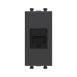 Розетка компьютерная
Avanti,  одинарная,   цвет - черный матовый,  пластмасса,  4412661DKC,  DKC_4412661,  DKC
 - PULSAL.RU