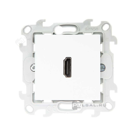 Розетка HDMI, v.1.4
Simon 24 Harmonie,   цвет - белый глянец,  пластмасса,  2411094-030,  Simon
 - PULSAL.RU