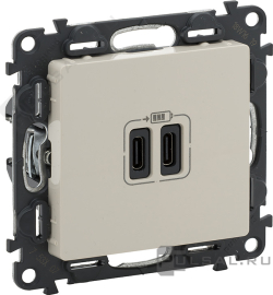 Розетка USB type-C, 3.0А
Valena Life,  USB type-C 5V,  двойная,   цвет - слоновая кость,  пластмасса,  753207,  7 532 07,  Legrand
 - PULSAL.RU