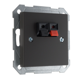 Розетка акустическая
Epsilon,  Retro Liregus,  1 пара,   цвет - черно-коричневый матовый,  пластмасса,  IGL-2-01.R/ON59,  LIREGUS
 - PULSAL.RU