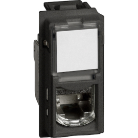 Розетка компьютерная RJ45 Cat.6 (UTP)
Living Now,  одинарная,   цвет - черный,  KG4279C6,  BTicino
 - PULSAL.RU