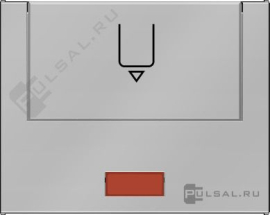 Hакладка карточного выключателя
K.5,  с индикацией,   цвет - нержавеющая сталь,  металл,  16417104,  1641 71 04,  Berker
 - PULSAL.RU