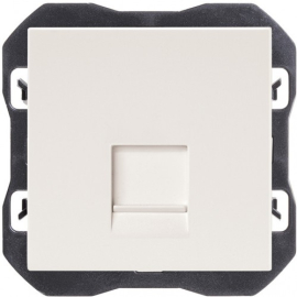 Розетка компьютерная RJ45 Cat.6 (UTP)
Simon 270,  одинарная,   цвет - белый матовый,  пластмасса,  20000187-190,  Simon
 - PULSAL.RU