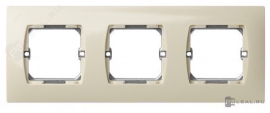 Рамка с суппортом
Simon 27,  3 поста,   цвет - слоновая кость,  вертикальная,  горизонтальная,  пластмасса,  27630-62,  Simon
 - PULSAL.RU