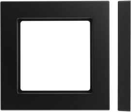 Рамкa Slim Line
Epsilon,  1 пост,   цвет - черный матовый,  вертикальная,  горизонтальная,  пластмасса,  K14-145-01.E/SWM,  LIREGUS
 - PULSAL.RU