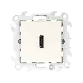Розетка HDMI, v.1.4
Simon 24 Harmonie,   цвет - слоновая кость,  пластмасса,  2411094-031,  Simon
 - PULSAL.RU