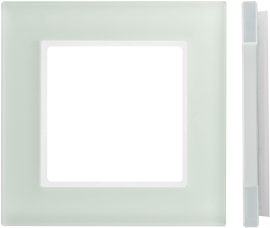 Рамкa Classic
Epsilon,  1 пост,   цвет - натуральное стекло матовое,  вертикальная,  горизонтальная,  стекло,  K14-245-01.E/NG,  LIREGUS
 - PULSAL.RU