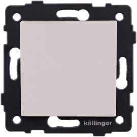 Выключатель с плоской клавишей
Aspekt,  Eleganz,  Reflex,  одноклавишный,  без подсветки,   цвет - кашемир матовый,  пластмасса,  REA-S-001CM,  Kollinger
 - PULSAL.RU