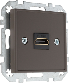 Розетка HDMI
BAROCCO,  CLASSIC,   цвет - коричневый матовый,  пластмасса,  1013401071 LAVERO,  1013401071,  LAVERO
 - PULSAL.RU