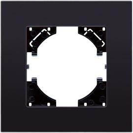 Рамка матовая MG
Reflex,  1 пост,   цвет - черное стекло,  горизонтальная,  стекло,  RM1BK,  Kollinger
 - PULSAL.RU