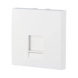 Лицевая панель для разъема Modular Jack
LK Studio,  одинарная,   цвет - белый матовый,  пластмасса,  853204 LK45,  853204,  Экопласт
 - PULSAL.RU