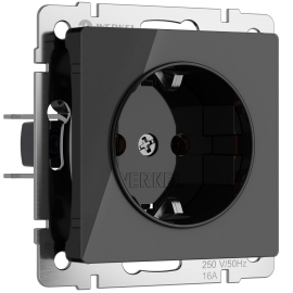 Розетка
Alumax,  Split,  Slab,  Senso,  Baguette,  Acrylic,  Platinum,  Elite,  Snabb,  Stream,  Flock,  Stark,  Fiore,  Favorit,  Diamant,  Aluminium,  Antik,  Metallic,  без шторок,  с заземлением,  одинарная,  винтовые клеммы,   цвет - черный акрил,  пластмасса,  W1171048,  a064041,  Werkel
 - PULSAL.RU