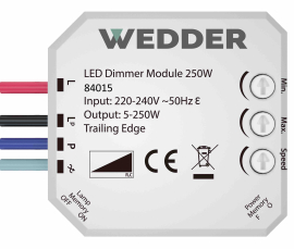 Модуль диммера для LED 5-250 Вт
R1,  R2,  R3,  клавишный,  с возможностью управления с 2-х мест,  лампы накаливания и галогенные 220В (R),  лампы с электронным (емкостным) трансформ.(C),  диммируемые лампы LED 220В (LEDi тип C),  84015-B,  Wedder
 - PULSAL.RU