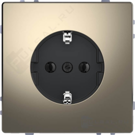 Розетка
D-Life,  без шторок,  с заземлением,  одинарная,  безвинтовые клеммы,   цвет - никель,  металл,  MTN2301-6050,  MEG2301-6050,  Merten
 - PULSAL.RU