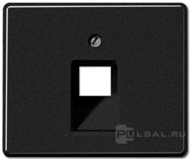 Накладка
SL 500,  одинарная,   цвет - черный,  пластмасса,  SL569-1UASW,  SL 569-1 UA SW,  JUNG
 - PULSAL.RU