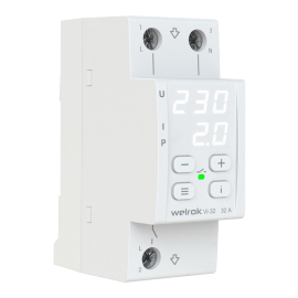 Реле напряжения с контролем тока 1P+N Relay welrok, 1НО, 32А, 220В AC, VI-32, Welrok - PULSAL.RU