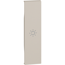 Клавиша узкая с пиктограммой "свет"
Living Now,  одноклавишный,  без подсветки,  с возможностью подсветки,   цвет - песочный,  пластмасса,  KM01A,  BTicino
 - PULSAL.RU