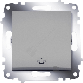 Кнопка с символом "Звонок"
Cosmo,  одноклавишный,  без подсветки,   цвет - алюминий,  пластмасса,  619-011000-207,  619-011000-207,  ABB
 - PULSAL.RU