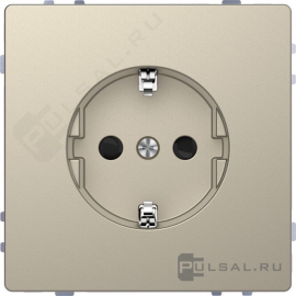Розетка
D-Life,  со шторками,  с заземлением,  одинарная,  безвинтовые клеммы,   цвет - сахара,  пластмасса,  MTN2300-6033,  MEG2300-6033,  Merten
 - PULSAL.RU