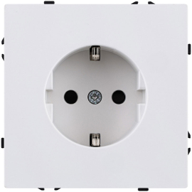 Розетка электрическая
Eclipse,  с заземлением,  одинарная,  винтовые клеммы,   цвет - белый глянцевый,  пластмасса,  EC-014WG,  Kollinger
 - PULSAL.RU