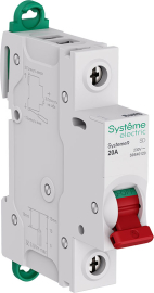 Выключатель нагрузки (рубильник) Systeme9 Systeme9, 1 полюс, 20А, S9S40120, Systeme Electric - PULSAL.RU