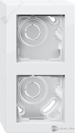 Корпус для накладного монтажа с установочной рамкой
E2,   цвет - белый глянцевый,  пластмасса,  106229,  1062 29,  Gira
 - PULSAL.RU