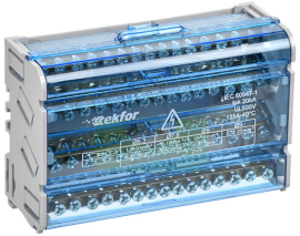 Кросс-модуль на DIN-рейку ШНК 4х15 3L+PEN TEKFOR, TF-DN10-4-15-125, IEK - PULSAL.RU