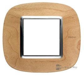 Рамка элипс
Axolute,  1 пост,   цвет - клен,  вертикальная,  горизонтальная,  дерево,  HB4802LAE,  BTicino
 - PULSAL.RU