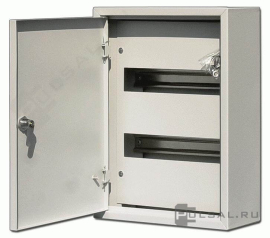 Щит 400х300х120, ЩРН-24 с замком, ЩРН, навесной, IP 31,  модулей - 24, металл,  цвет - серый, 30203DEK, Dekraft - PULSAL.RU