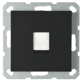 Накладка с суппортом 
R1,  R2,  R3,  одинарная,   цвет - черный матовый,  пластмасса,  86101PBE,  Wedder
 - PULSAL.RU