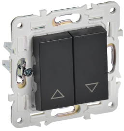 Выключатель для жалюзи
Skandy,  без фиксации,  без подсветки,   цвет - черный,  пластмасса,  SK-V15-0-10-K02,  IEK
 - PULSAL.RU