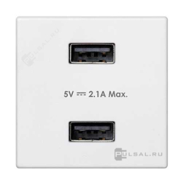 Зарядка USB 2,1А
Simon Connect K45 Лючки,  Simon Connect K45 Телеблоки,  USB type-A 5V,  двойная,   цвет - белый глянец,  пластмасса,  K126E-9,  Simon
 - PULSAL.RU