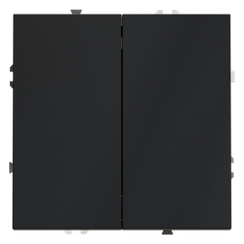 Кнопка Н.О.
S70,  двухклавишный,   цвет - графит,  пластмасса,  VLS020607,  Voltum
 - PULSAL.RU