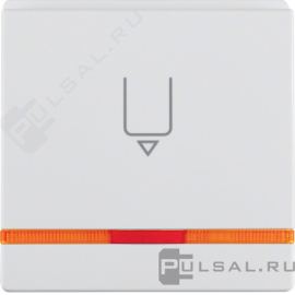 Hакладка карточного выключателя
Q.1,  Q.3,  Q.7,  с индикацией,   цвет - белый бархат,  пластмасса,  16406089,  1640 60 89,  Berker
 - PULSAL.RU