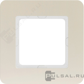 Рамкa
Q.7,  1 пост,   цвет - бежевый бархат,  вертикальная,  горизонтальная,  пластмасса,  10116182,  1011 61 82,  Berker
 - PULSAL.RU