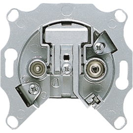 Механизм розетки TV+FM 
R1,  R2,  R3,  телевизионная (TV),  радио (R),  двойная,  86204-F,  Wedder
 - PULSAL.RU