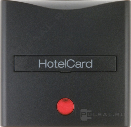 Hакладка карточного выключателя
B.3,  B.7,  с индикацией,   цвет - антрацит матовый,  пластмасса,  16401606,  1640 16 06,  Berker
 - PULSAL.RU