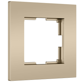Рамка
Slab,  1 пост,   цвет - шампань матовый,  вертикальная,  горизонтальная,  пластмасса,  W0012911,  a071623,  Werkel
 - PULSAL.RU