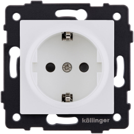 Розетка электрическая
Aspekt,  Eleganz,  Reflex,  с заземлением,  одинарная,  винтовые клеммы,   цвет - белый матовый,  пластмасса,  REA-002WM,  Kollinger
 - PULSAL.RU