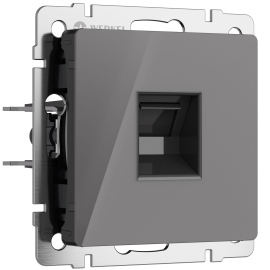 Розетка компьютерная RJ45 Кат.5е UTP
Alumax,  Split,  Slab,  Senso,  Baguette,  Acrylic,  Platinum,  Elite,  Snabb,  Stream,  Flock,  Stark,  Fiore,  Favorit,  Diamant,  Aluminium,  Antik,  Metallic,  одинарная,   цвет - графит акрил,  пластмасса,  W1181044,  a064095,  Werkel
 - PULSAL.RU