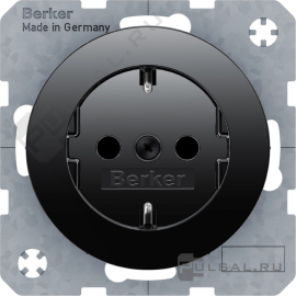 Розетка
R.1,  R.3,  R.8,  без шторок,  с заземлением,  одинарная,  безвинтовые клеммы,   цвет - черный глянцевый,  пластмасса,  47432045,  4743 20 45,  Berker
 - PULSAL.RU