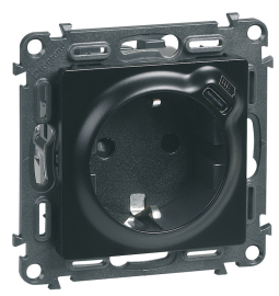 Розетка USB type-C, 3.0А с электрической розеткой
Valena Life,  USB type-C 5V,  Электр. с USB,  одинарная,   цвет - матовый черный,  пластмасса,  756335,  7 563 35,  Legrand
 - PULSAL.RU