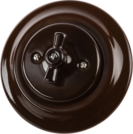 Переключатель
Болонь,   цвет - коричневый,  фарфор / керамика,  SQ1820-0416,  TDM
 - PULSAL.RU