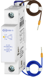 Контактор модульный КМ-11 AC230В УХЛ4 Меандр защита и реле, 1НО, 63А, 220В AC, КМ-11 AC230В, МЕАНДР - PULSAL.RU