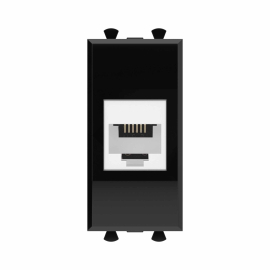 Розетка телефонная
Avanti,  одинарная,   цвет - черный квадрат,  пластмасса,  4402611DKC,  DKC_4402611,  DKC
 - PULSAL.RU