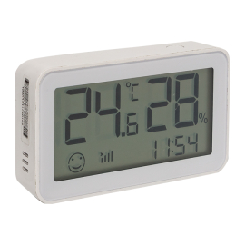 Датчик температуры и влажности с экраном, беспроводной Zigbee
Стокгольм,  Connect,   цвет - белый,  пластмасса,  is-th-zb,  EKF
 - PULSAL.RU