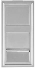 Розетка компьютерная RJ45 UTP
Лючки DDSB,  Лючки DFB,  одинарная,   цвет - алюминий,  пластмасса,  DECF12ALM6,  Donel
 - PULSAL.RU