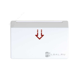 Накладка
Simon 27 play,  Simon 27 neos,  Simon 27,  с индикацией,   цвет - белый глянец,  пластмасса,  27078-30,  Simon
 - PULSAL.RU