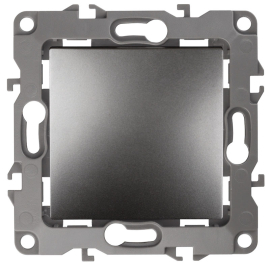 Кнопка Н.О. 
Эра 12,  одноклавишный,   цвет - графит,  пластмасса,  Б0047836,  12-1111-12,  ЭРА
 - PULSAL.RU